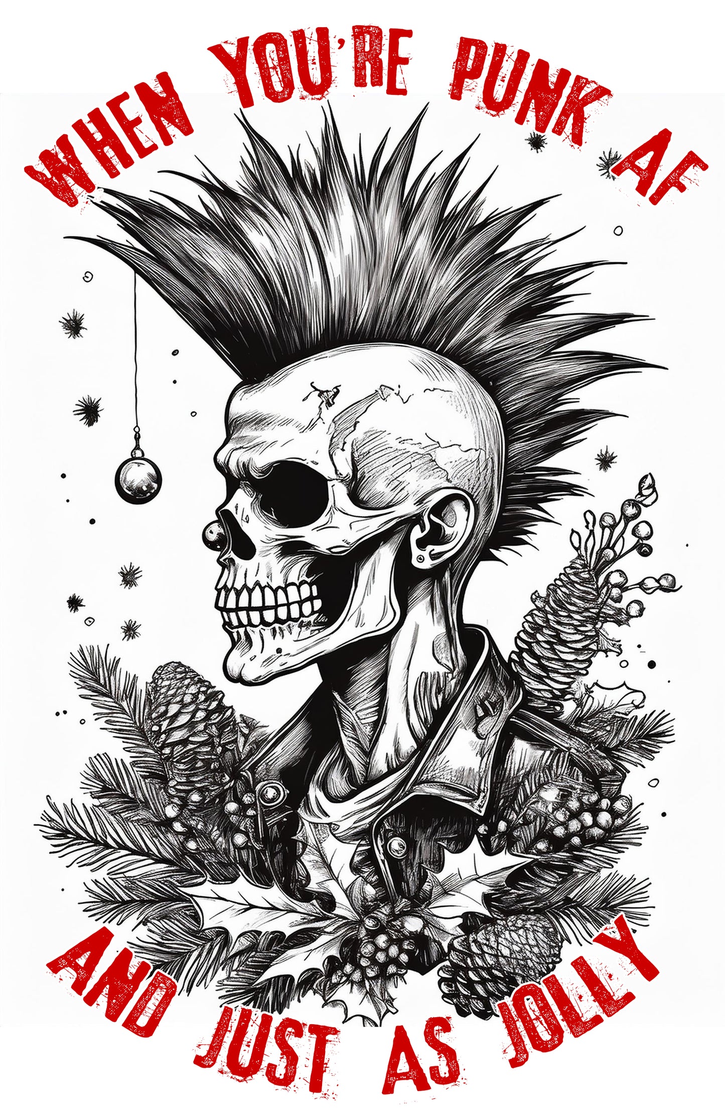 Punk AF Wooden ornaments