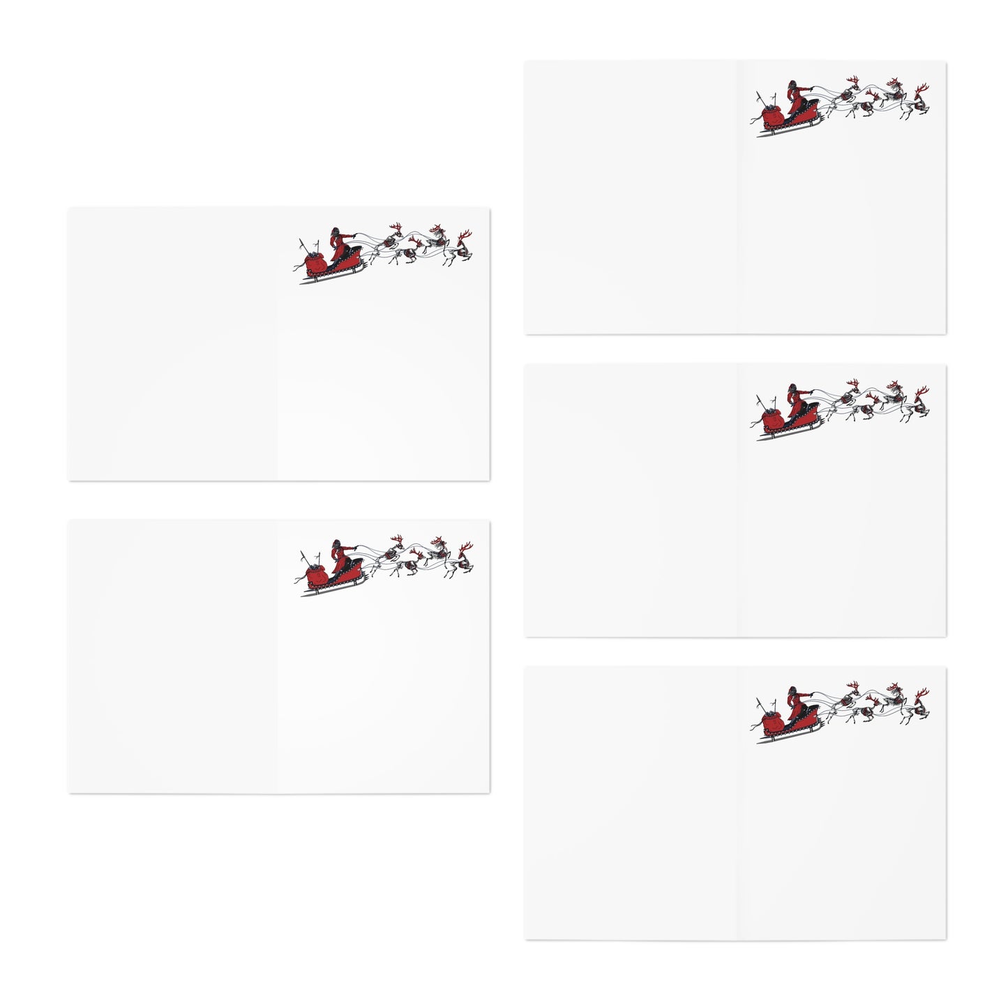 Punk AF Multi-Design Holiday Greeting Cards (5-Pack)