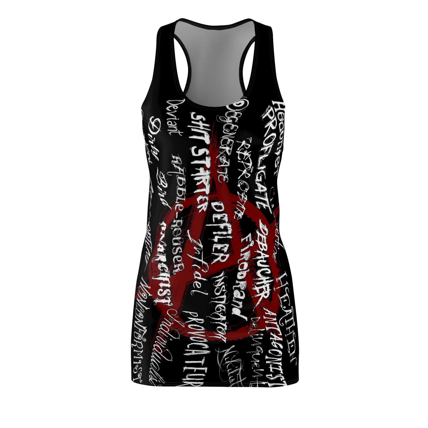 GARBAGE PEOPLE Women's Cut & Sew Racerback Dress (AOP)