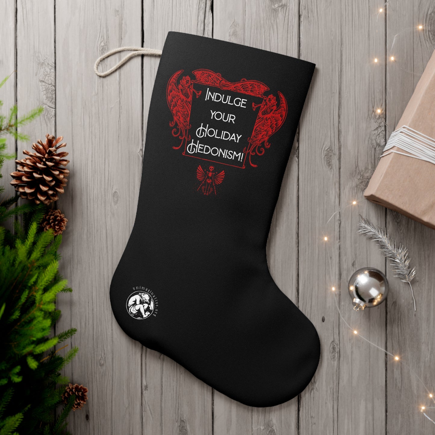 Cherub Santa Stocking