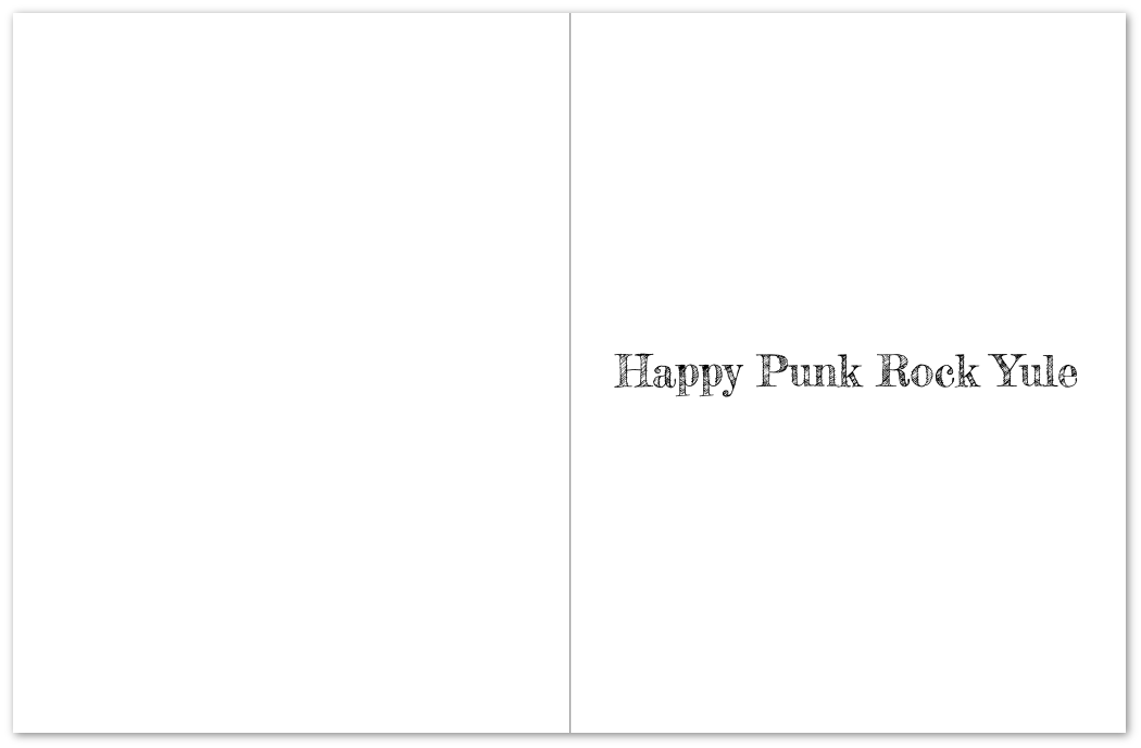 DEAD INSIDE BUT FESTIVE AF Christmas Cards Pack of 10 Greeting Cards (US & CA)