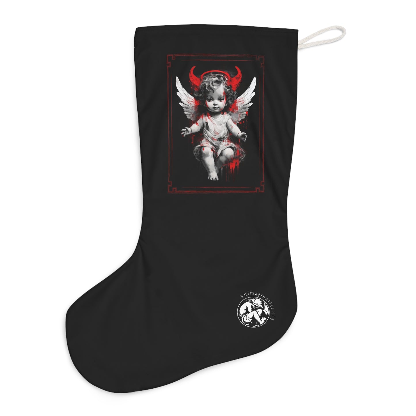 Cherub Santa Stocking