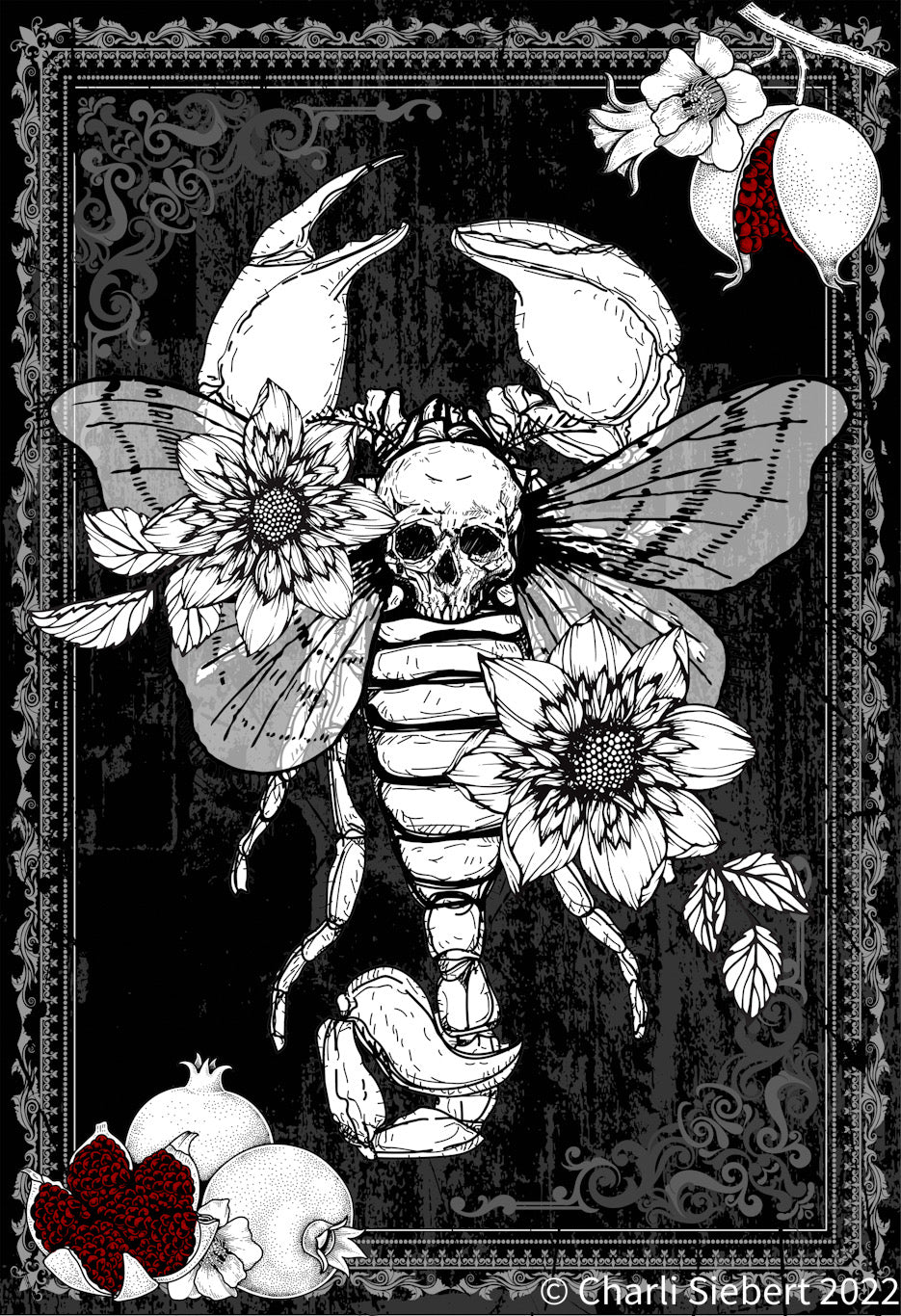 Scorpion Moth 3 limited edition art print