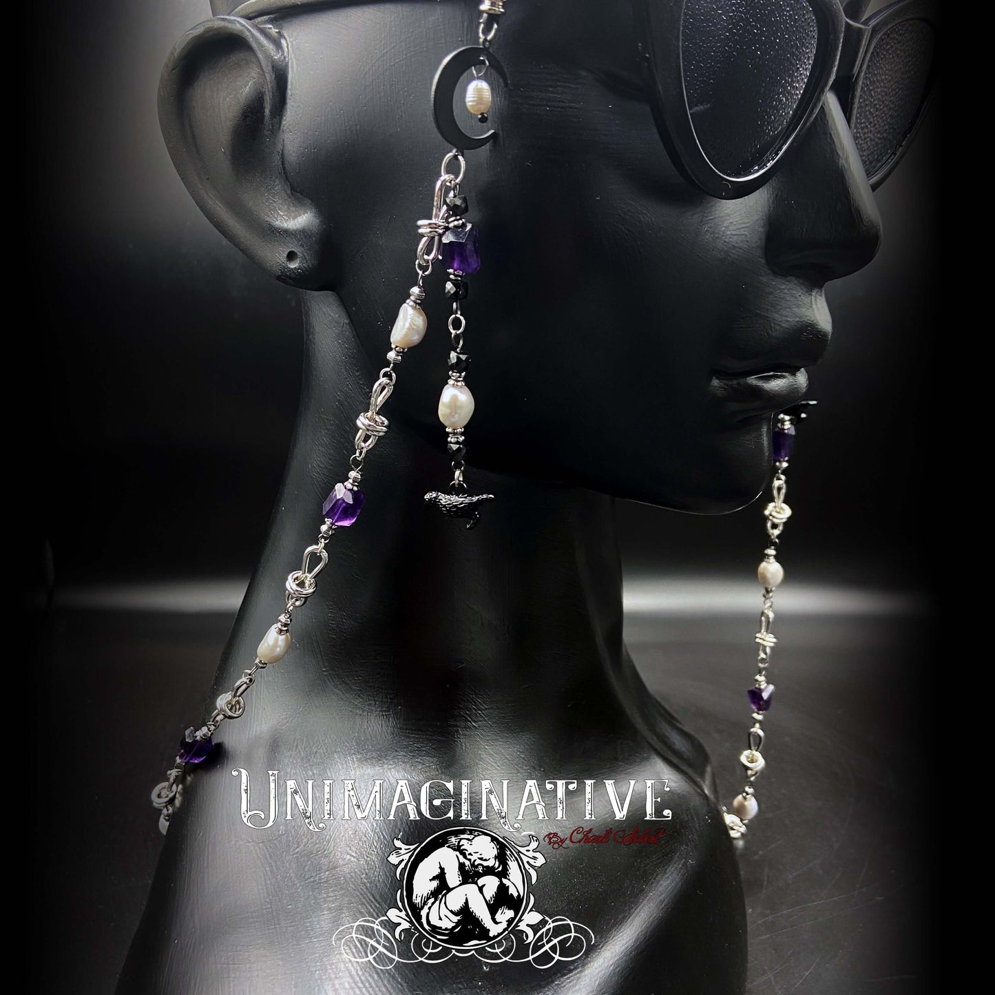 Raven’s Night eyeglass chain