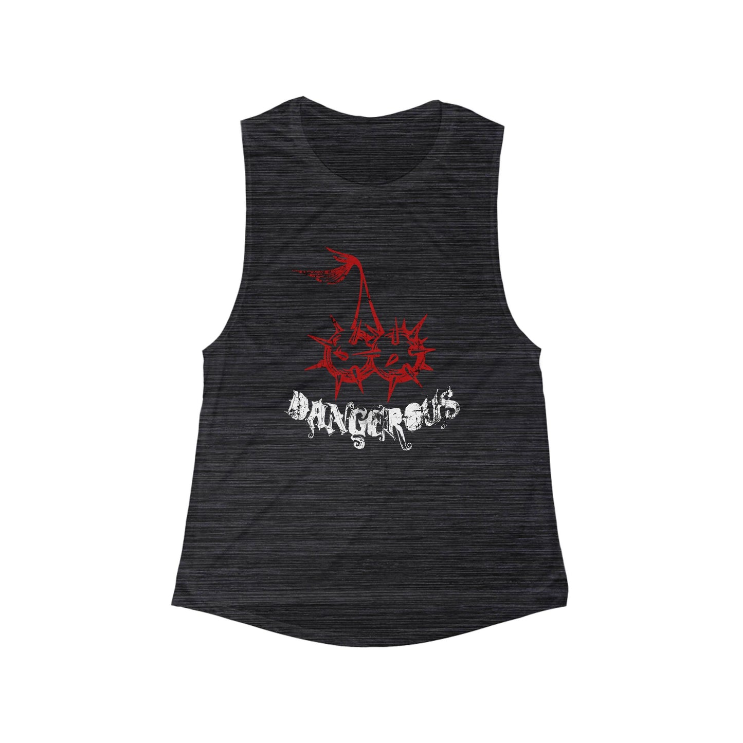 Dangerous Spiked Cherry Graphic Tank Top — Women's Muscle Flow Scoop Tank