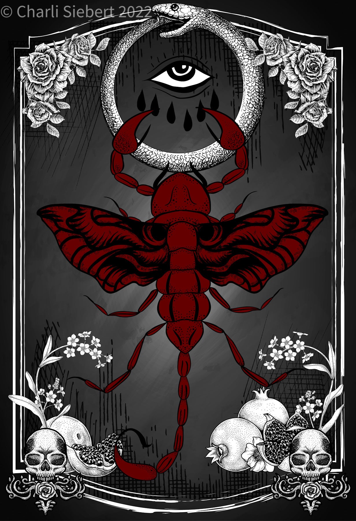 Scorpion Moth 6 limited edition art print