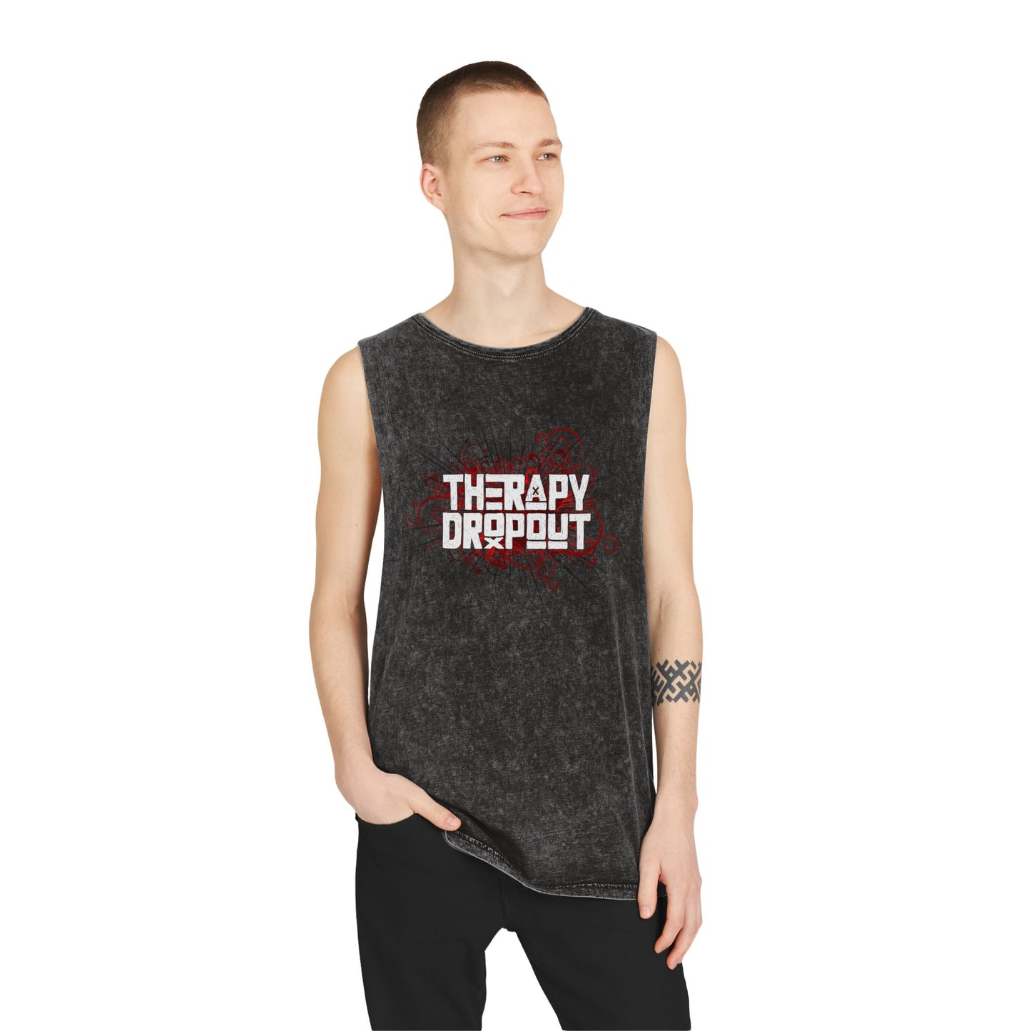 Therapy Dropout Unisex Stonewash Tank Top