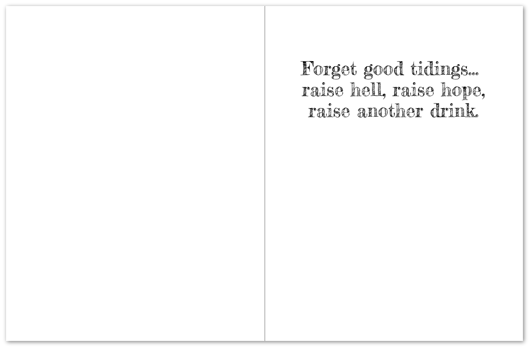 SLEIGH THE SYSTEM Christmas Cards Pack of 10 Greeting Cards (US & CA)