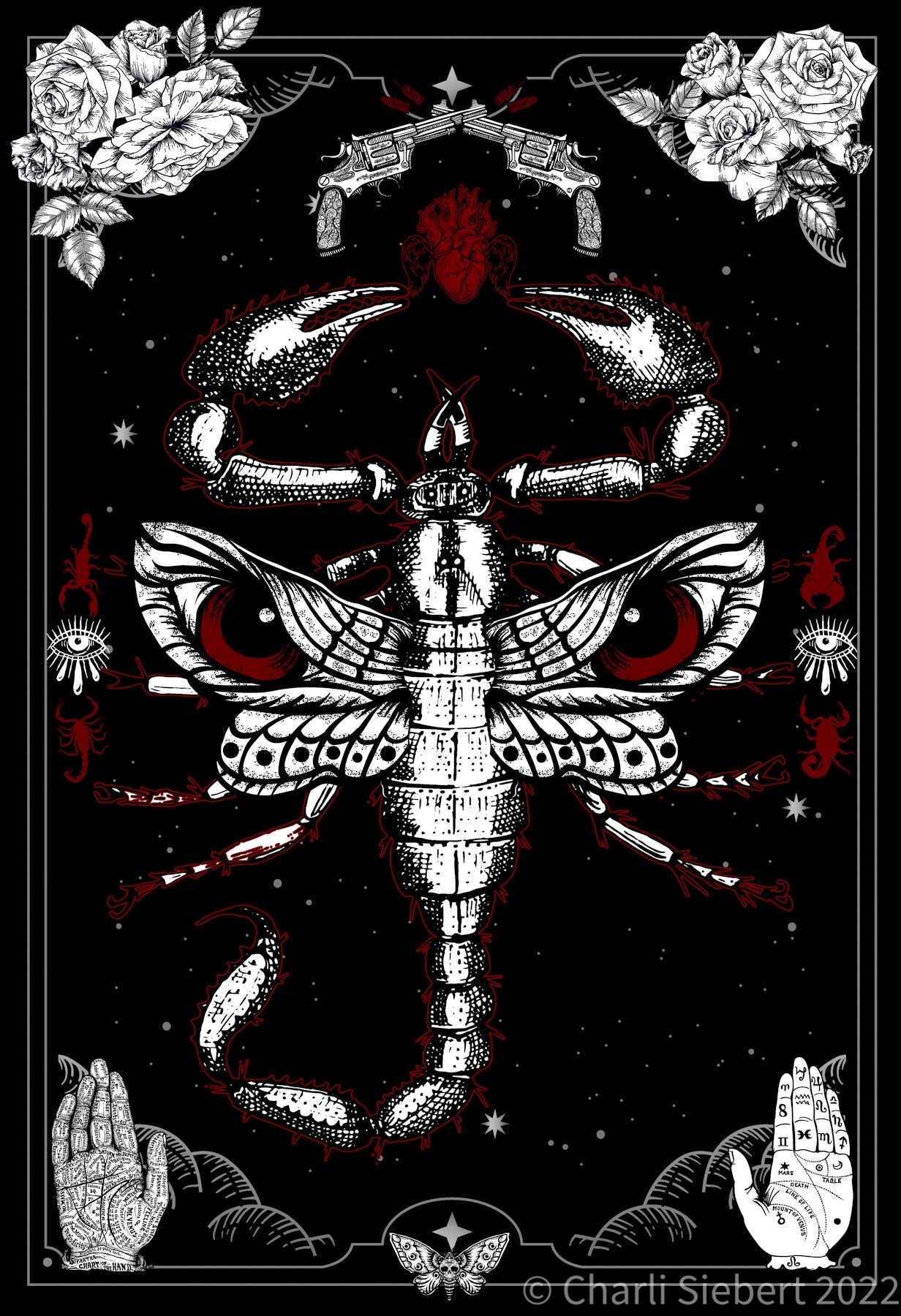 Scorpion Moth 5 limited edition art print