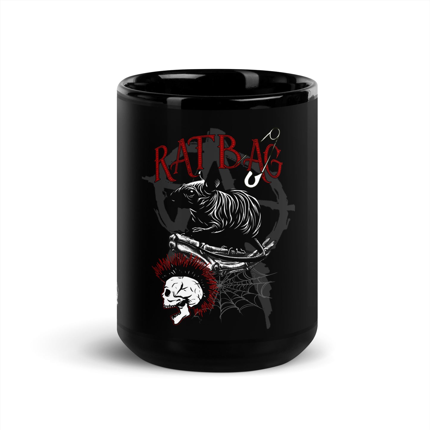 RATBAG Black Glossy Mug