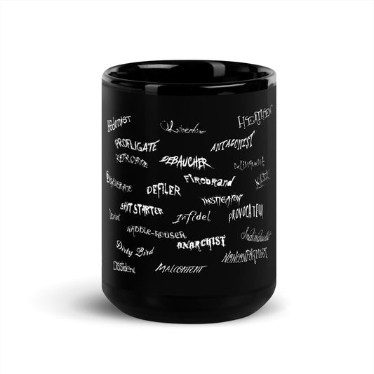 GARBAGE PEOPLE Black Glossy Mug