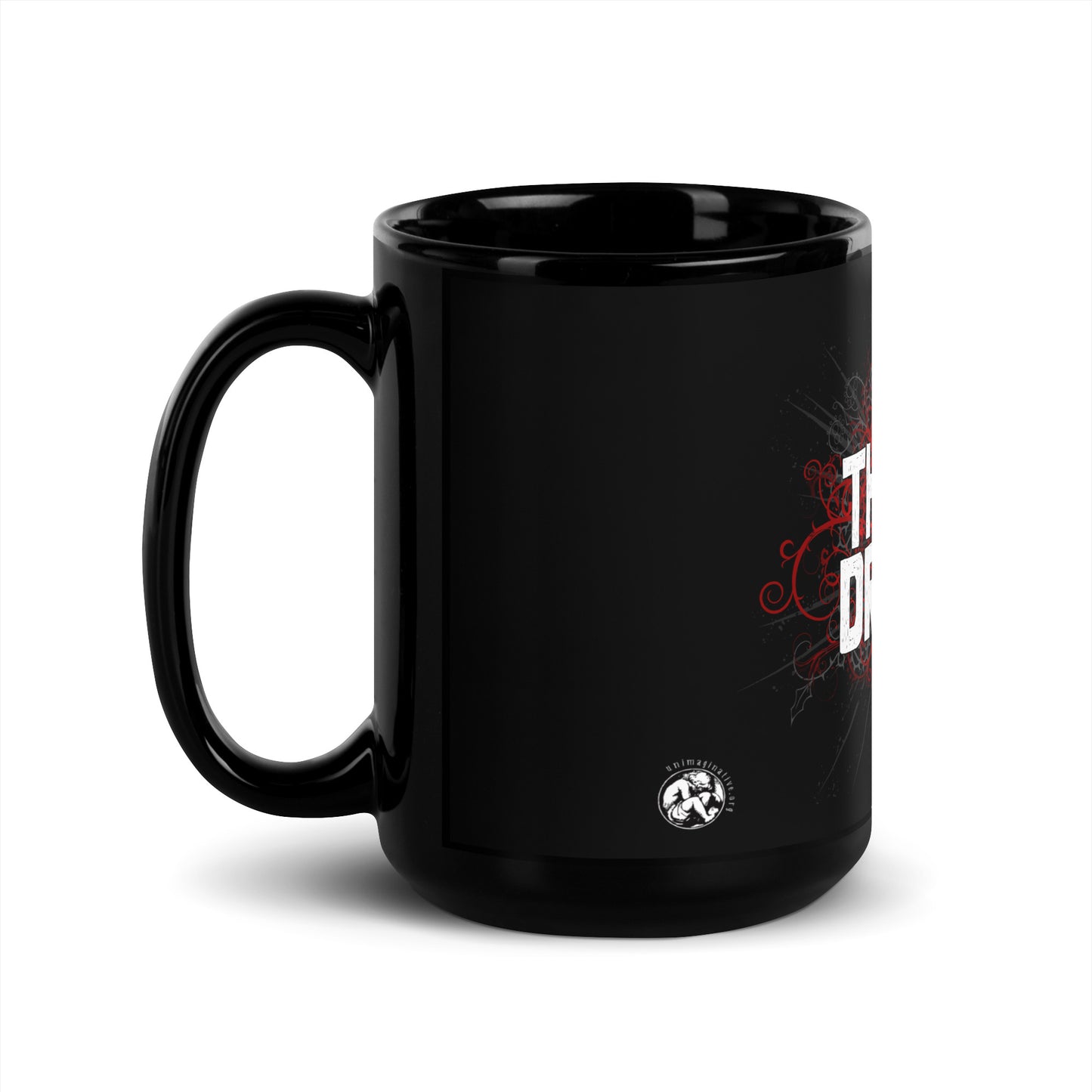 THERAPY DROPOUT Black Glossy Mug