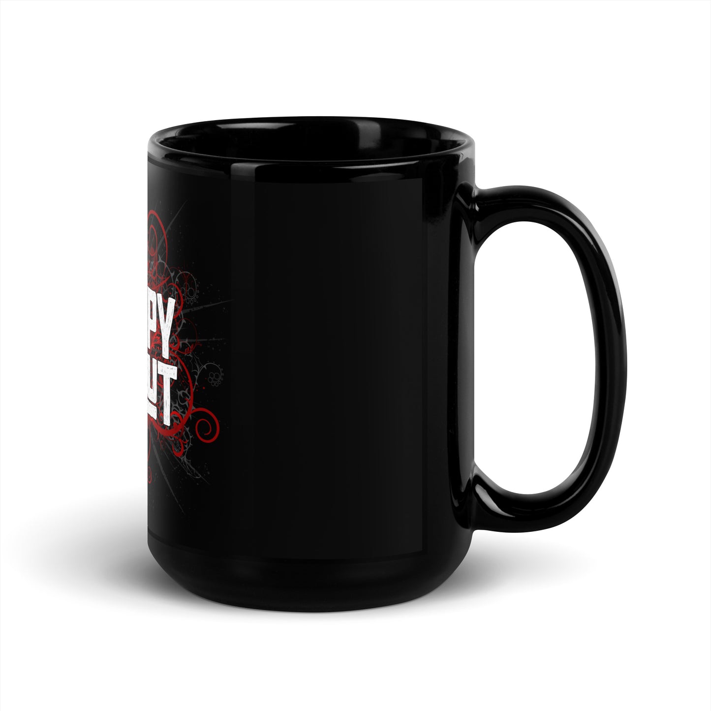 THERAPY DROPOUT Black Glossy Mug